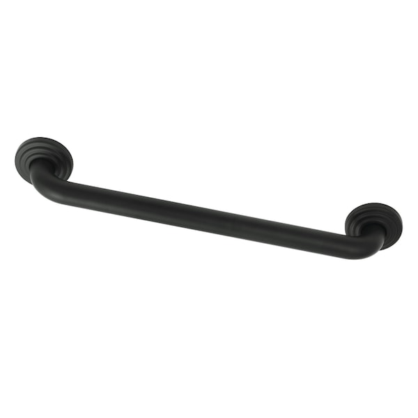 Kingston Brass DR314180 18-Inch X 1-1/4-Inch OD Decorative Grab Bar, Matte Black DR314180 - main